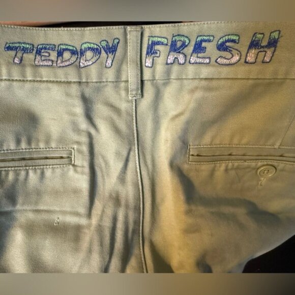 Teddy Fresh Embroidered Khaki Pants – Size 36 - Picture 8 of 13